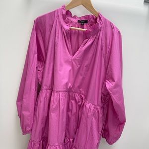 J Crew tiered long sleeve dress